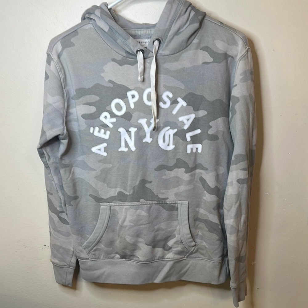 Aeropostale Gray Camo Hoodie